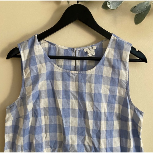 J Crew Gingham Tank with Bow - Picture 3 of 5
